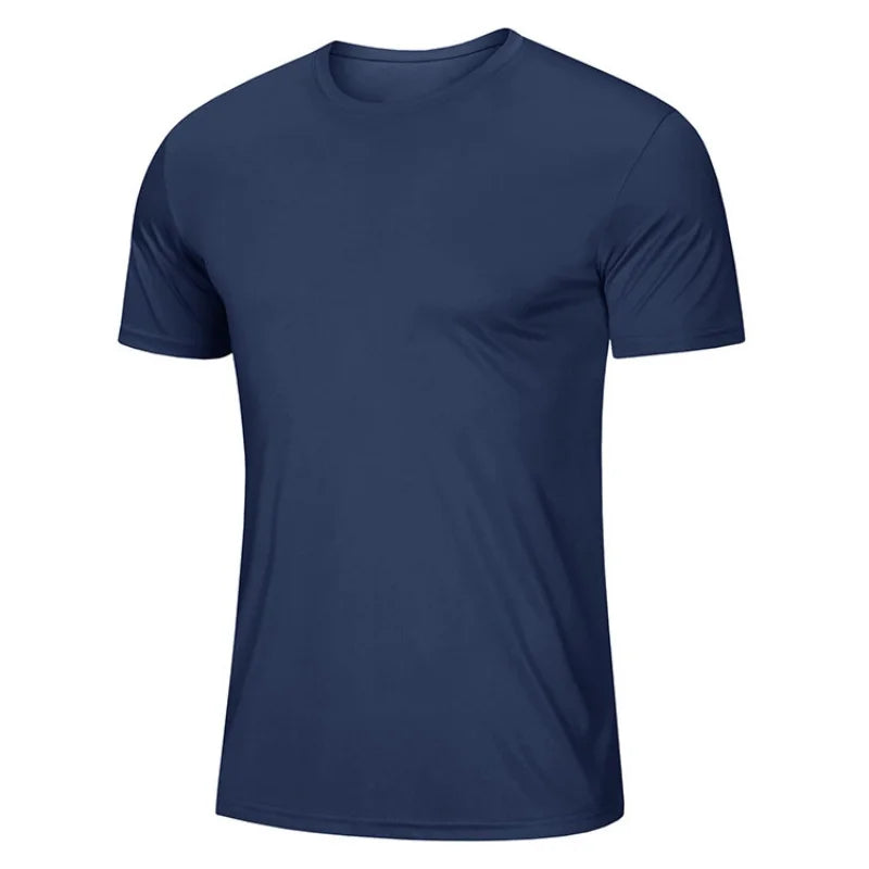 Running T Shirt Man Gym Top Quick Dry Men Short Sleeve Tee Over Size Workout Sports Top Fitness Wear Training Clothes Sportswear