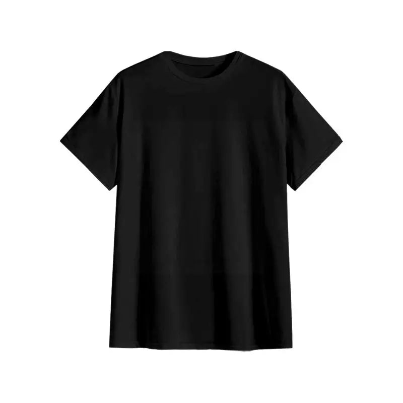 Men's Athletic Fit T-Shirt 100% Cotton,Black Crew Neck Print,New Comfortable Casual Wear,Shipped from USA for Quick Delivery