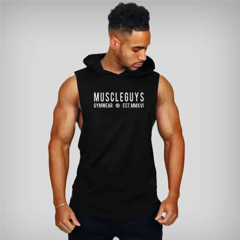Workout Gym Tank Top New Mens Tank Tops Shirt Fitness Clothing Vest Sleeveless Cotton Man Canotte Bodybuilding Man Clothes Wear