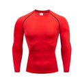 2026 new Elastic Compression Wear Men Long Sleeve Tight Quick Dry Running Fitness Athletic Sport Tees Breathable Gym Training T