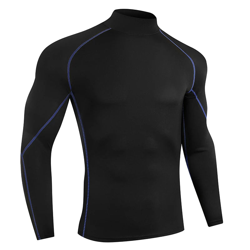 Men Sport T-shirt Quick Dry Bodybuilding Running Shirt Long Sleeve Compression Top Gym T Shirt Men Fitness Tight Rashgard