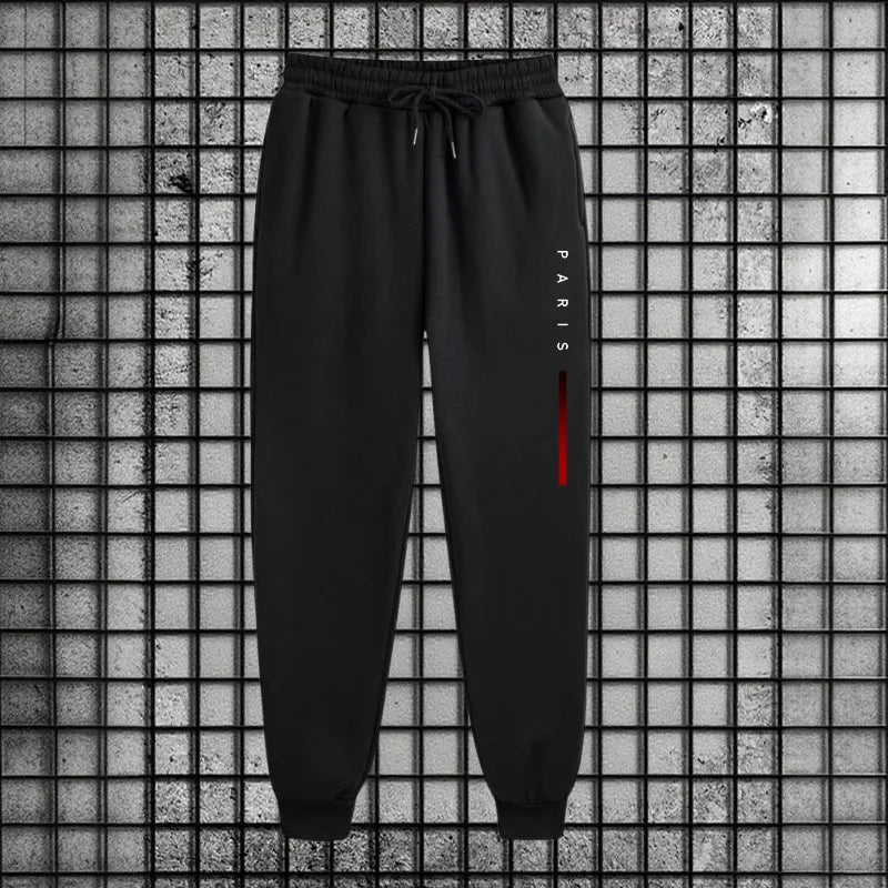 2025 New Zipper Hoodie Athletic Pants Street Wear Sportswear Autumn/Winter Sportswear Fashion Printed Men's Casual Two Piece Set