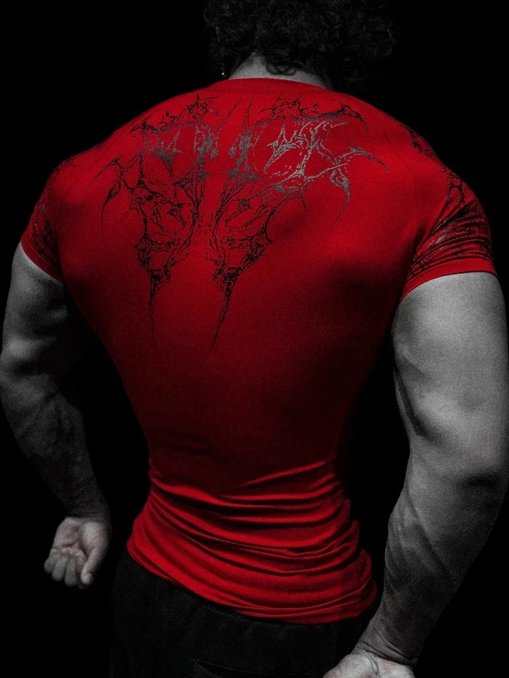 Men's Gym Workout T-shirt - Quick Dry Compression Short Sleeve Top For Bodybuilding Running Training Athletic Sports Wear