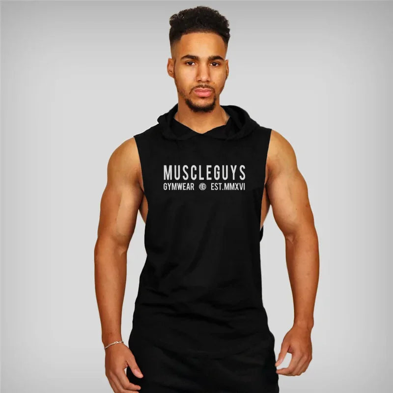 Workout Gym Tank Top New Mens Tank Tops Shirt Fitness Clothing Vest Sleeveless Cotton Man Canotte Bodybuilding Man Clothes Wear