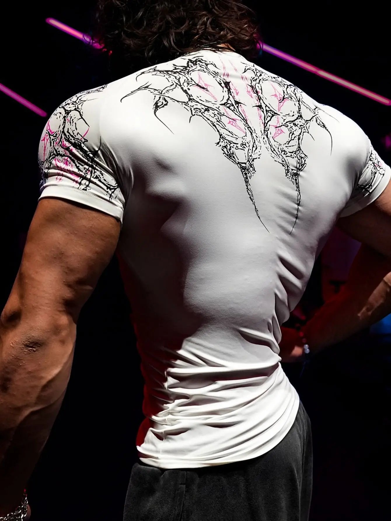 Men's Gym Workout T-shirt - Quick Dry Compression Short Sleeve Top For Bodybuilding Running Training Athletic Sports Wear