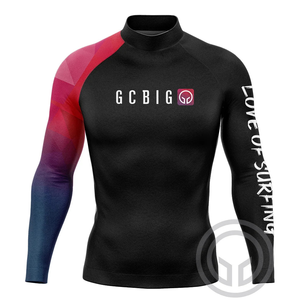 2023 Summer Mens Long Sleeve Surf Wear Clothing UV SunSwimming Tight T-Shirt Gym Sets Rash Guards Skins Surfing Suit Diving