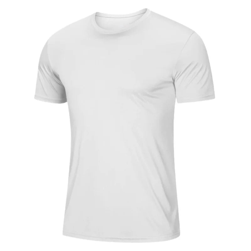 Running T Shirt Man Gym Top Quick Dry Men Short Sleeve Tee Over Size Workout Sports Top Fitness Wear Training Clothes Sportswear