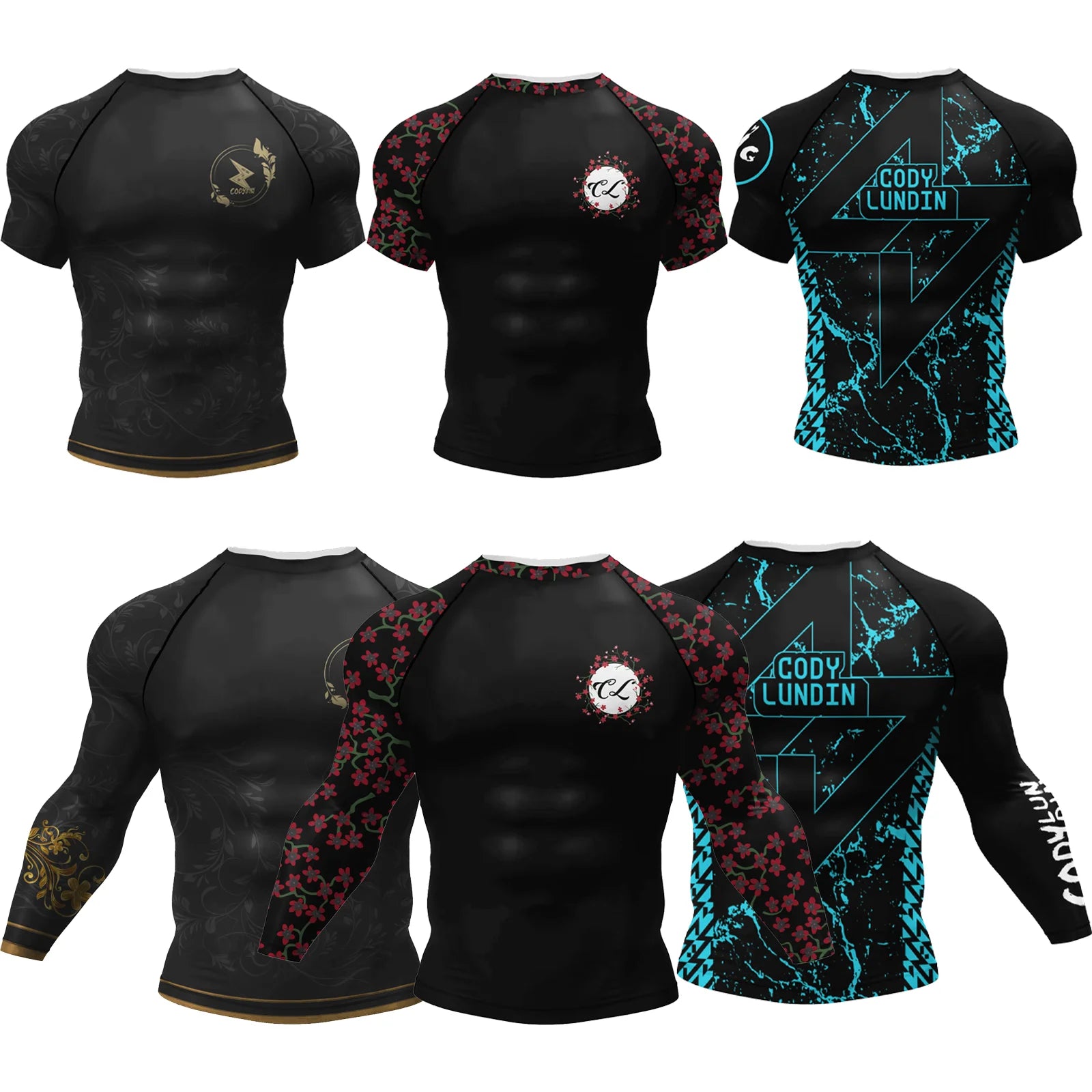 Men's BJJ Rashguard - Long Sleeve Compression Shirt for MMA & Jiu Jitsu