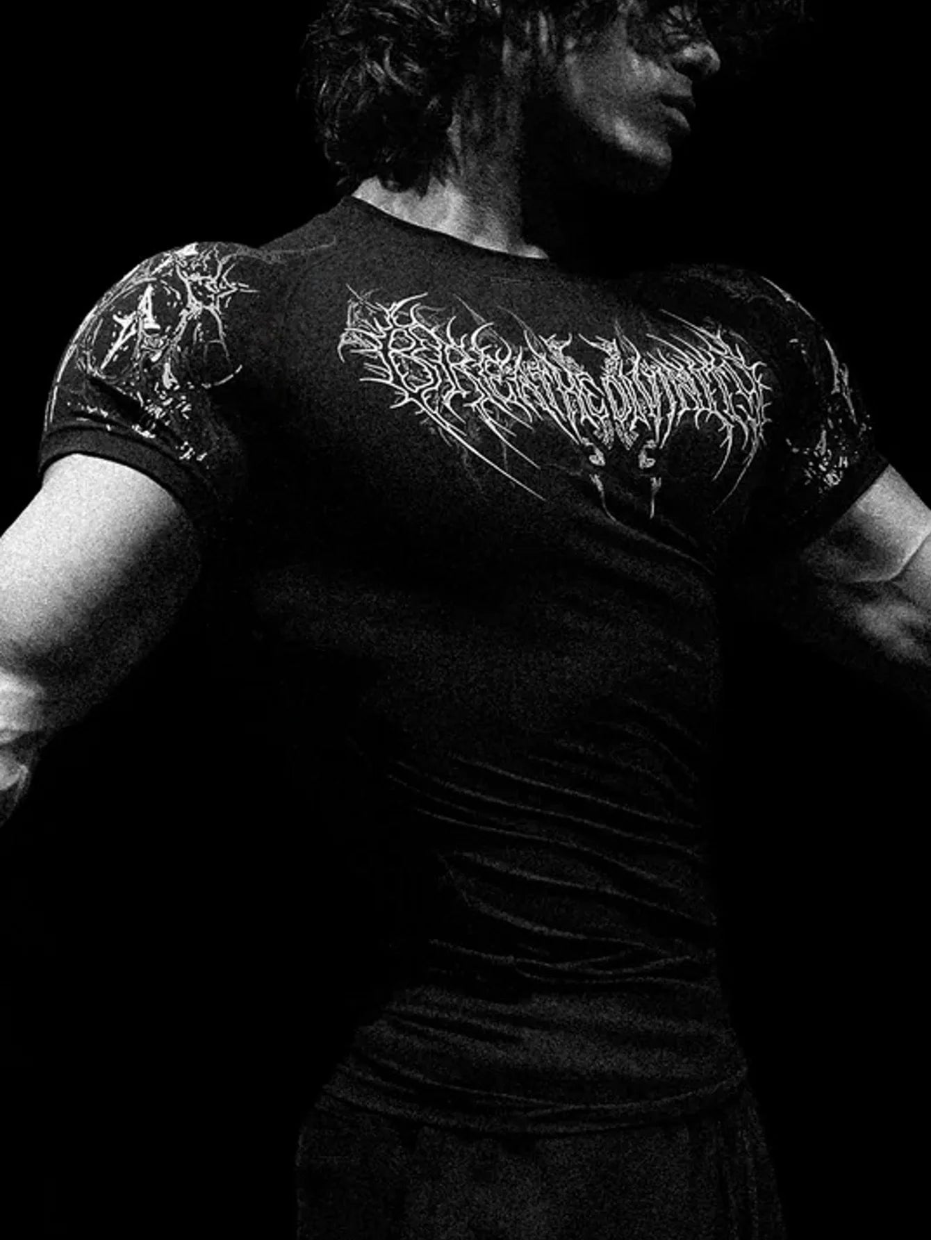 Men's Gym Workout T-shirt - Quick Dry Compression Short Sleeve Top For Bodybuilding Running Training Athletic Sports Wear