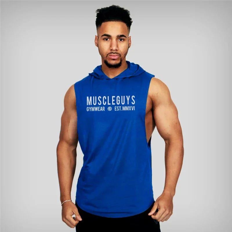 Workout Gym Tank Top New Mens Tank Tops Shirt Fitness Clothing Vest Sleeveless Cotton Man Canotte Bodybuilding Man Clothes Wear