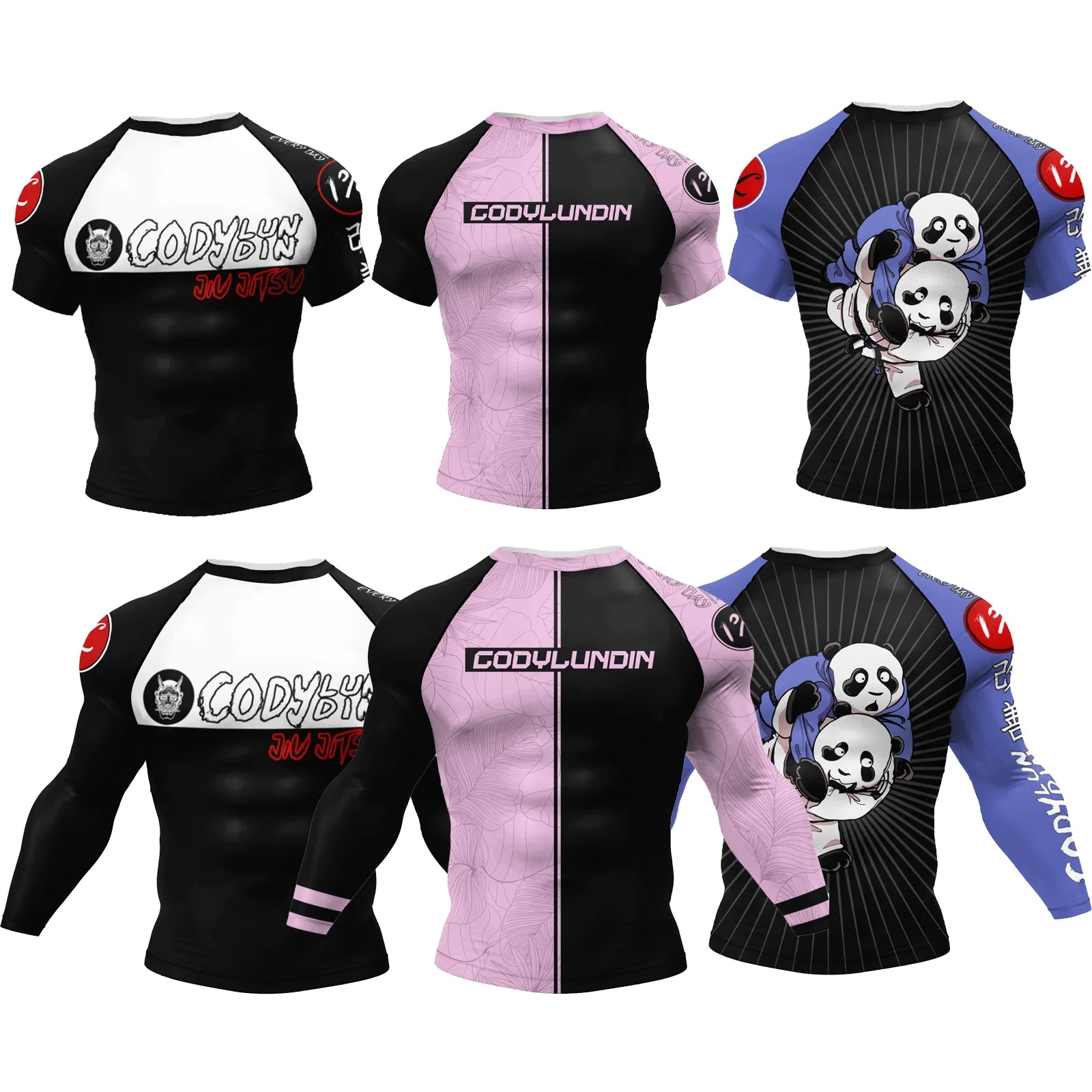 Men's BJJ Rashguard - Long Sleeve Compression Shirt for MMA & Jiu Jitsu