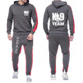 2025 Spring And Autumn Man's K9 Team Logo Print Sports Comfortable Fitness Long Sleeve Hoodies+Leisure Drawstring Pants Suits