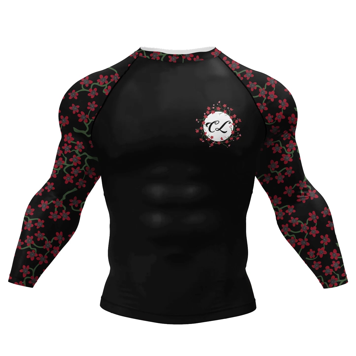 Men's BJJ Rashguard - Long Sleeve Compression Shirt for MMA & Jiu Jitsu
