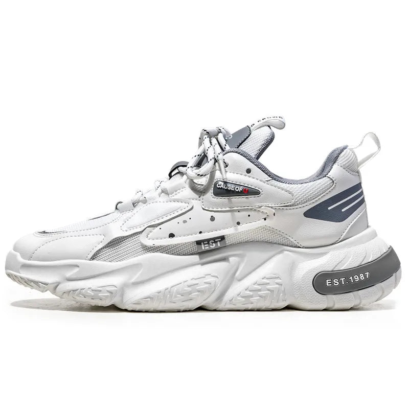 2023 New Fashion Shoes Men Chunky Sneakers Mesh Lightweight Trendy Casual Shoes Non-slip Tennis Sports Shoes Athletic