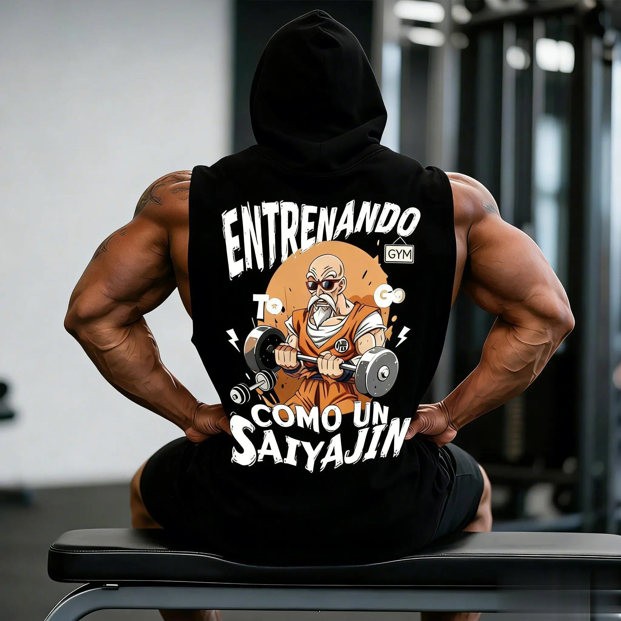 Dragon Ball Master Roshi Tank Top - Men's Anime Gym Muscle Vest for Workout & Streetwear