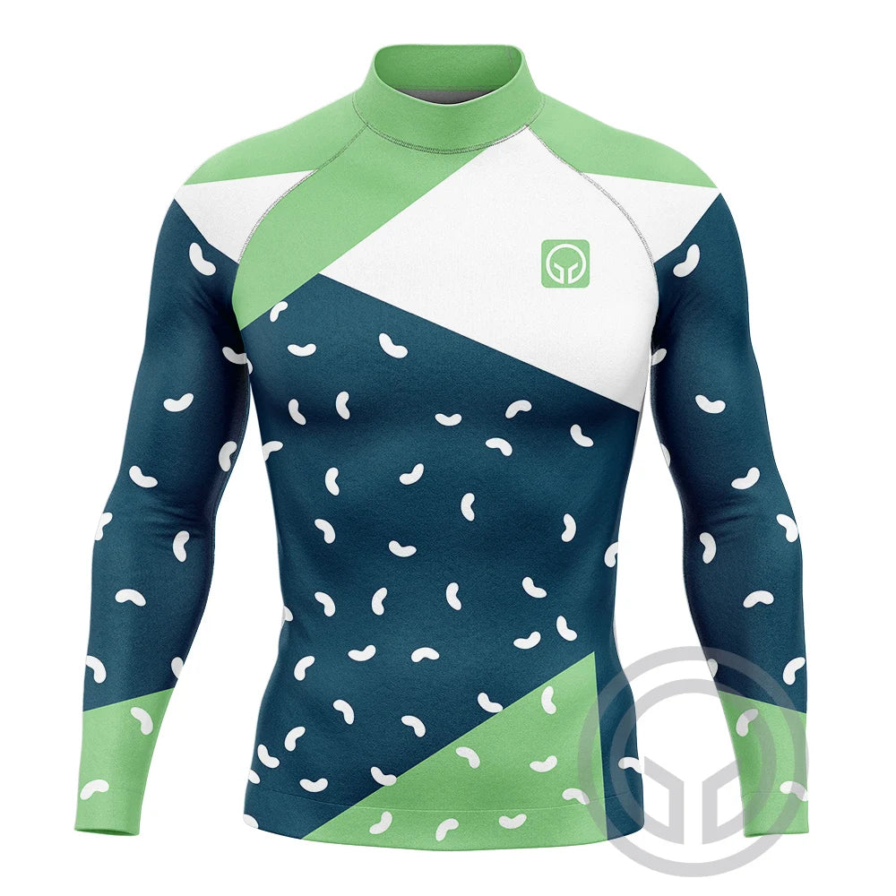 2023 Summer Mens Long Sleeve Surf Wear Clothing UV SunSwimming Tight T-Shirt Gym Sets Rash Guards Skins Surfing Suit Diving