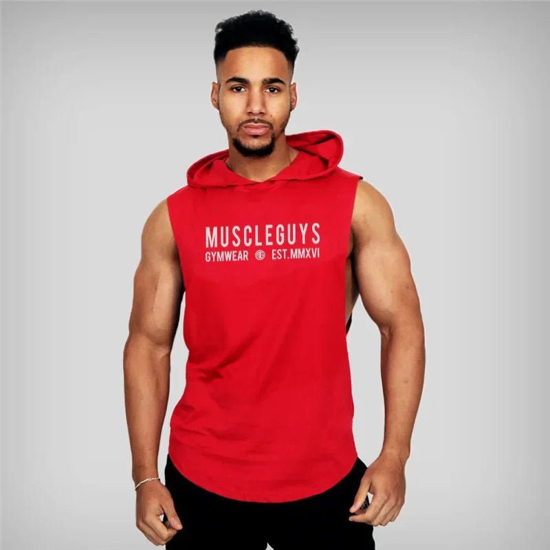 Workout Gym Tank Top New Mens Tank Tops Shirt Fitness Clothing Vest Sleeveless Cotton Man Canotte Bodybuilding Man Clothes Wear