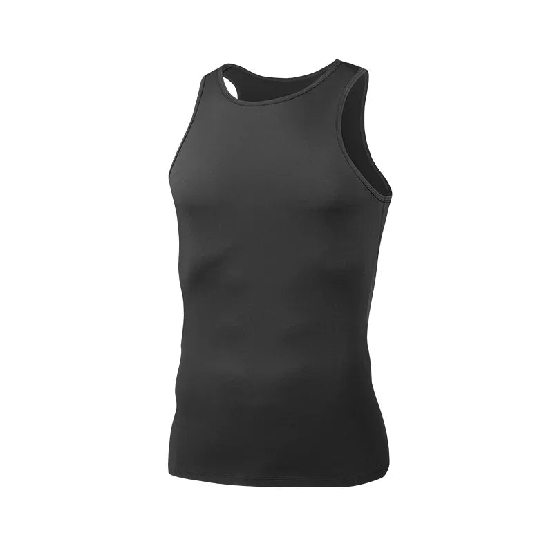 Tight sports vest, men's quick-drying breathable sweat-wicking fitness suit, basketball, running, training, high elasticity