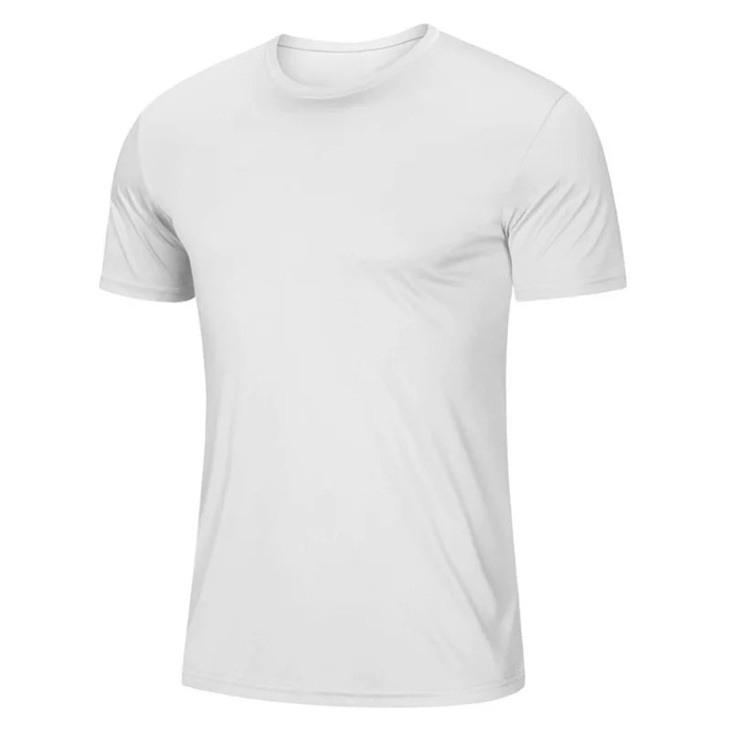 Running T Shirt Man Gym Top Quick Dry Men Short Sleeve Tee Over Size Workout Sports Top Fitness Wear Training Clothes Sportswear