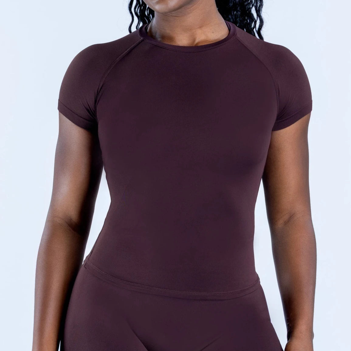 Impact short sleeve top for women light weight yoga top workout gym crop top shirt longline sports stretchy shirts