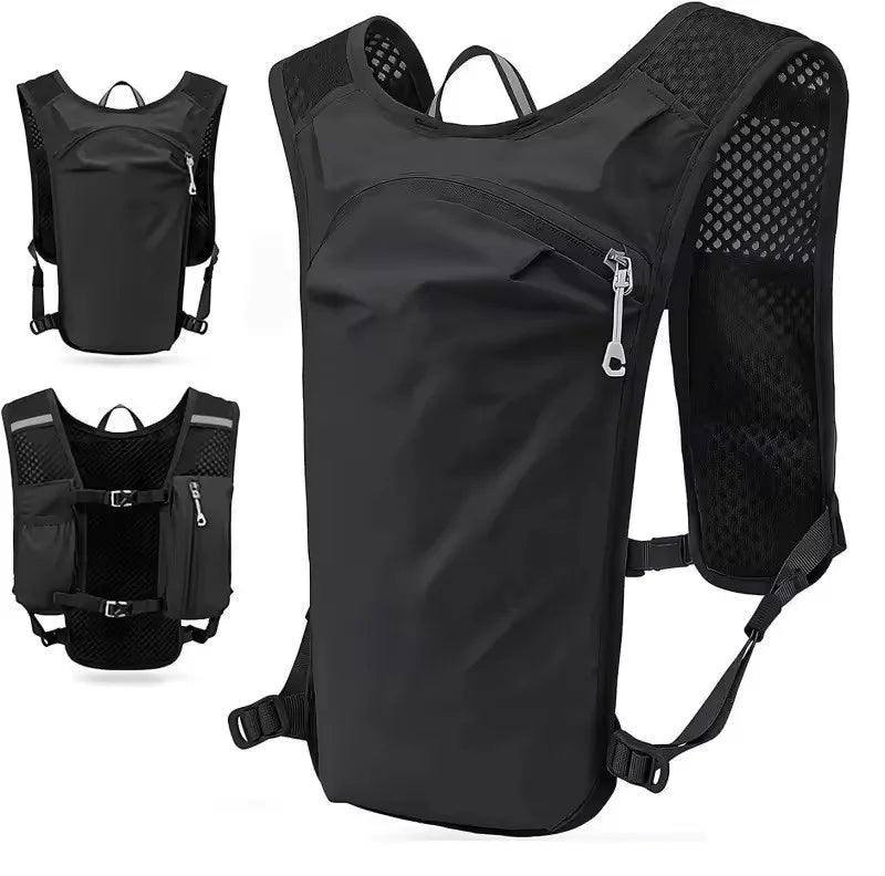 New Running Water Bottle Storage Vest Lightweight Running Vest Reflective Hydration Water Chest Pack With Phone Holder
