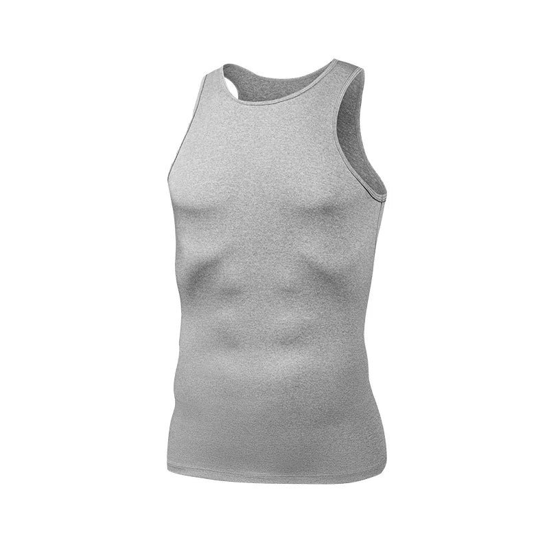 Tight sports vest, men's quick-drying breathable sweat-wicking fitness suit, basketball, running, training, high elasticity