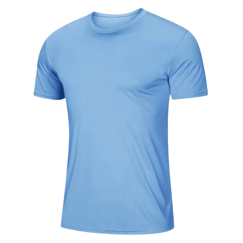 Running T Shirt Man Gym Top Quick Dry Men Short Sleeve Tee Over Size Workout Sports Top Fitness Wear Training Clothes Sportswear